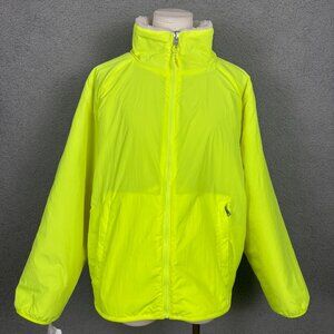 Calvin Klein Women's Reversible Sherpa Neon Yellow Jacket Size XL NWOT's.